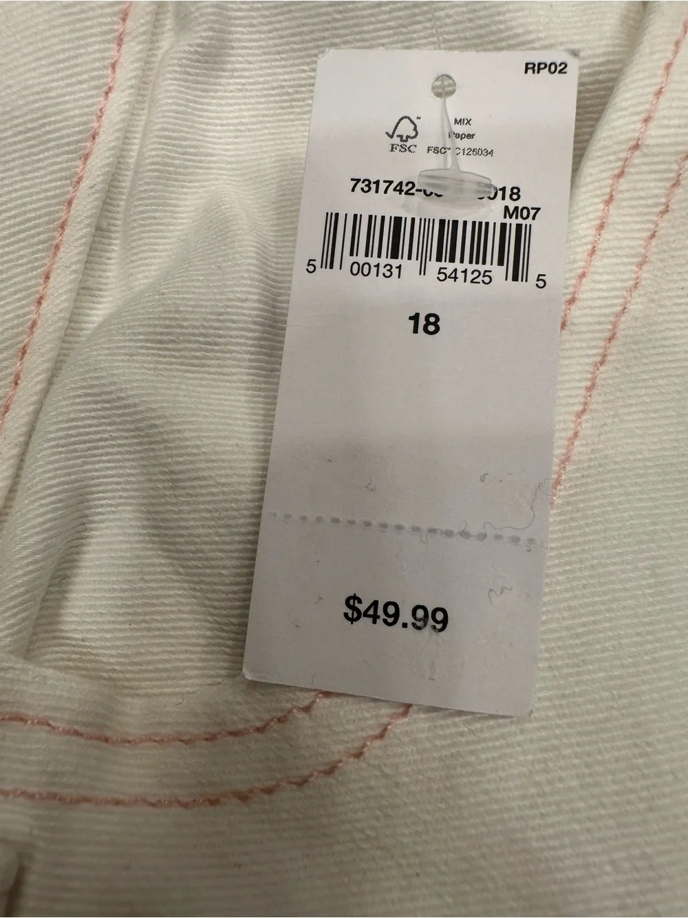 NWT Gap Kids White '70s Flare Jeans - Size 18